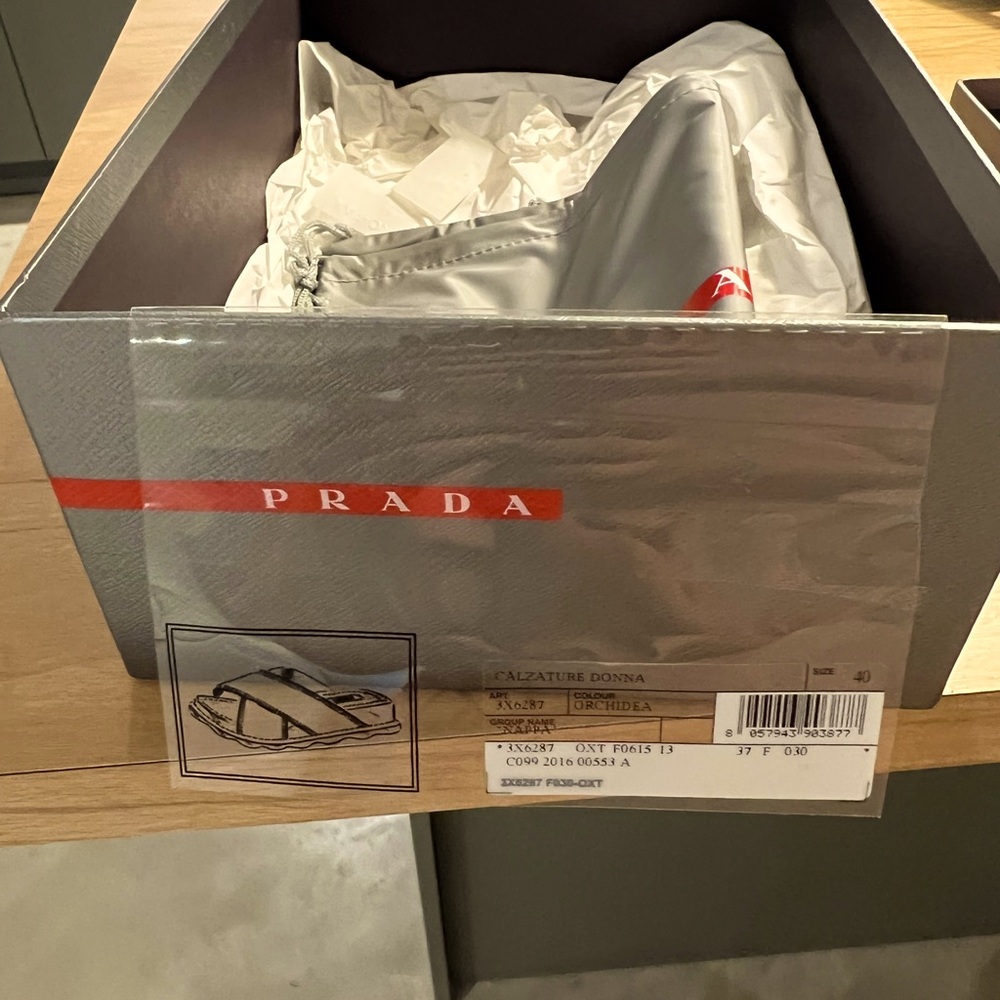 Prada sport slides size 40